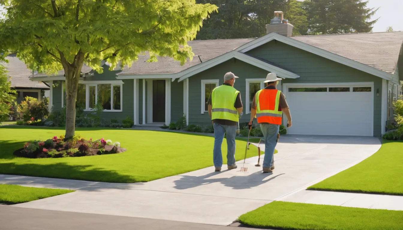 A freshly finished concrete driveway in front of a family home in Plano